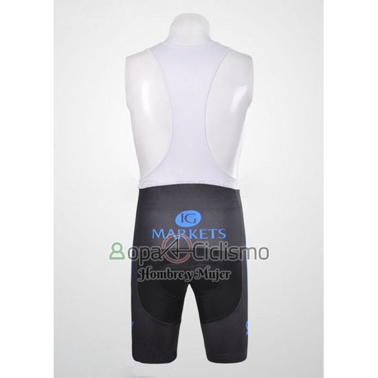 Sky Ropa Ciclismo Culotte Corto 2012 Mangas Cortas Negro y Azul